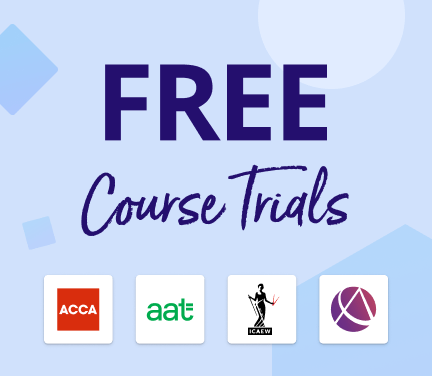 Free course trials for ACCA, AAT, ACA ICAEW and CIMA